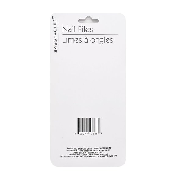 SASSY+CHIC FINGER/ TOE NAIL FILES PACK OF 4 - Picture 2 of 4